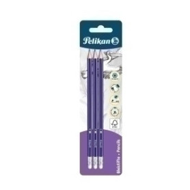 COMPRAR LAPIZ PELIKAN Nº3 - HB C/GOMA BLISTER 3