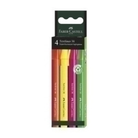 COMPRAR ROTUL.FLUOR FABER CASTELL 38 PACK DE 4