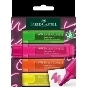 COMPRAR ROTUL.FLUOR FABER CASTELL  PACK 4