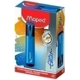 COMPRAR ROTUL. FLUOR MAPED GLITTER AZUL MET.
