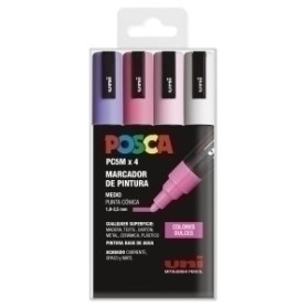 COMPRAR ROTUL.UNI-POSCA PC-5M  COL. DULCES B/4
