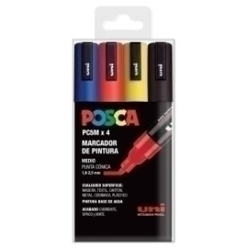 COMPRAR ROTUL.UNI-POSCA PC-5M BASIC E/4