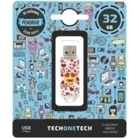 COMPRAR MEMORIA USB 32GB TECHONE HEART-EYES