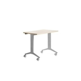 COMPRAR MESA ROCADA METAL 120x60 ALUMINIO/HAYA