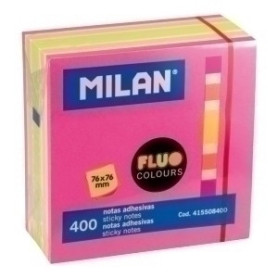 COMPRAR NOTAS ADHESIVAS MILAN 400h 76x76 FLUO