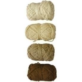 COMPRAR OVILLOS LANA NIEF. 28gr. TONO MARRON P/4