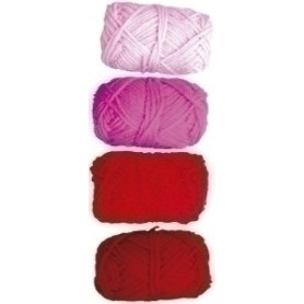 COMPRAR OVILLOS LANA NIEF.28gr.TONOS ROJOS P/4