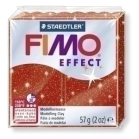 COMPRAR PASTA MODELAR FIMO EFFECT ROJO PURPURINA