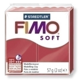 COMPRAR PASTA MODELAR FIMO SOFT ROJO CEREZA 57GR