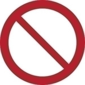 COMPRAR PICTOGRAMA "PROHIBICION GENERAL" B/1