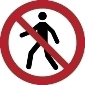 COMPRAR PICTOGRAMA "PROHIBIDO EL PASO" B/1