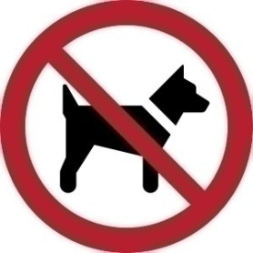 COMPRAR PICTOGRAMA "PROHIBIDO PERROS" B/1