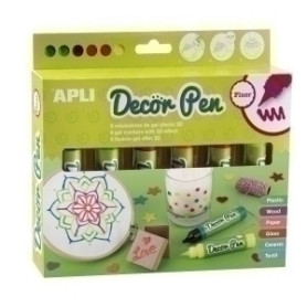 COMPRAR PINTURA 3D APLI DECOR PEN ESTUCHE de 6