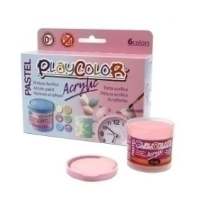COMPRAR PINTURA ACRIL. PLAYCOLOR PASTEL SURT. 6