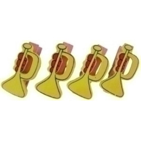 COMPRAR PINZAS SMART MADERA TROMPETAS PACK 4