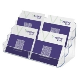 COMPRAR PORTATARJETAS SOBREM. 8 COMPART.CRISTAL