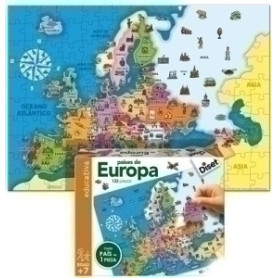 COMPRAR PUZZLE DISET PAISES DE EUROPA 125 PIEZAS