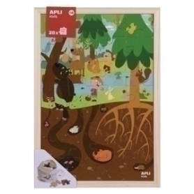 COMPRAR PUZZLE EDUCATIVO APLI NIVELES EL BOSQUE