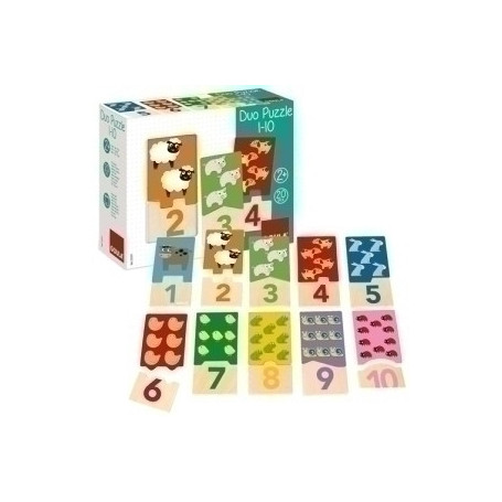 COMPRAR PUZZLE GOULA DUO PUZZLE 1-10 20 PIEZAS