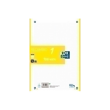 COMPRAR RECAMBIO OXF. A4 100h 4 TAL. CD.5 LIMA