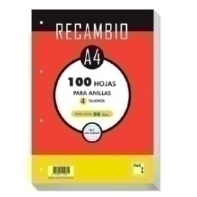 COMPRAR RECAMBIO PACSA A4 100h 90g 4 TAL. CD.4