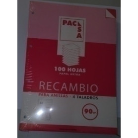 COMPRAR RECAMBIO PACSA A4 100h 90g 4 TAL. PT.2,5