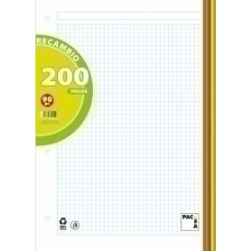 COMPRAR RECAMBIO PACSA A4 200h 4 TAL. 5 COL. BAN