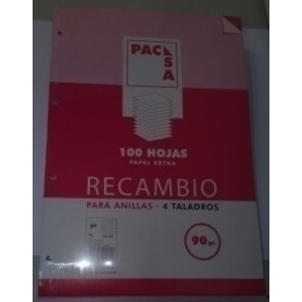 COMPRAR RECAMBIO PACSA Fº 100h 90g 4 TAL. CD.4