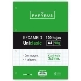 COMPRAR RECAMBIO PAPYRUS A4 100h 4 TAL.CD.3 C/M
