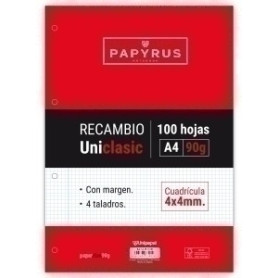 COMPRAR RECAMBIO PAPYRUS A4 100h 4 TAL.CD.4 C/M