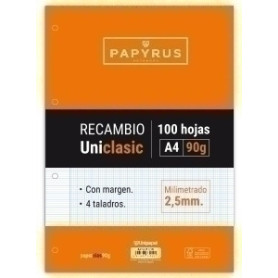 COMPRAR RECAMBIO PAPYRUS A4 100h 4 TAL.MM C/M