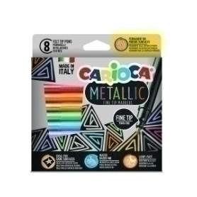 COMPRAR ROTUL.CARIOCA TINTA METALLIC FINE C/8