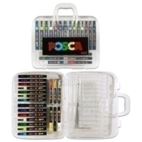COMPRAR ROTUL.UNI-POSCA MALETA PLASTICO 20 SURT.