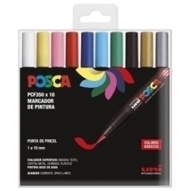 COMPRAR ROTUL.UNI-POSCA PINCEL ESTUCHE 10 SURT.