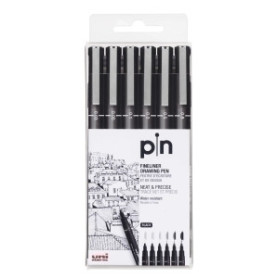 COMPRAR ROTUL.UNI PIN CALIBRADO NEGRO B/6
