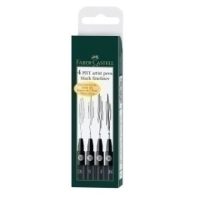 COMPRAR ROTUL.FABER PITT NEGRO ESTUCHE DE 4