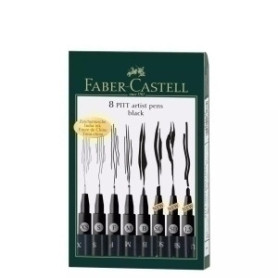 COMPRAR ROTUL.FABER PITT NEGRO ESTUCHE DE 8
