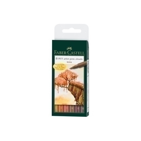 COMPRAR ROTULADOR FABER CASTELL PITT PEN B/6