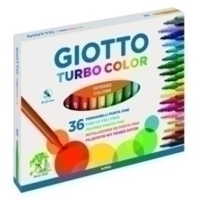 COMPRAR ROTUL.GIOTTO ESCOLAR FIBRA COLOR CAJA 36