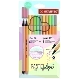 COMPRAR ROTUL.STABILO PEN 68&POINT 88 PASTEL e12