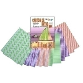 COMPRAR SCRAP.CART. IMPRESA 24x32 RAYAS NEON