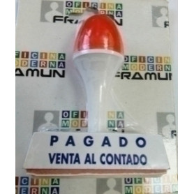 COMPRAR SELLO MANUAL "PAGADO VENTA AL CONTADO"