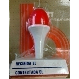 COMPRAR SELLO MANUAL "RECIBIDA EL,CONTESTADA EL"
