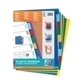 COMPRAR SEPARADORES ELBA PP col.vivo A4 10 ps.