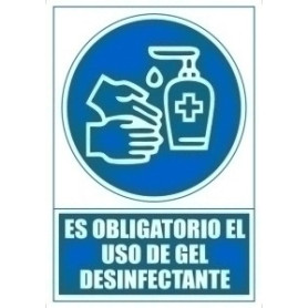COMPRAR SEÑAL ES OBLIGATORIO USO GEL DESINFEC.