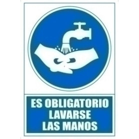 COMPRAR SEÑAL ES OBLIGATORIO LAVARSE MANOS