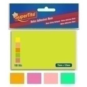 COMPRAR TACO NOTAS SUPERTITE 75x125 NEON 100 uds