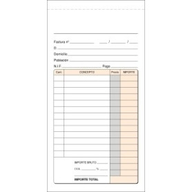 COMPRAR TALONARIO FACTURAS 3 FOLIO NAT. DUP LOAN