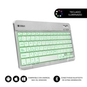 COMPRAR TECLADO TABLET SUBBLIM BACKLIT BT PLATA