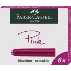 COMPRAR TINTA ESTILOG.FABER CAJA 6 CART.ROSA